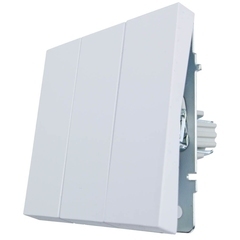 Выключатель Lezard Zima трехклавишный встраиваемый белый (704-0288-109QC)