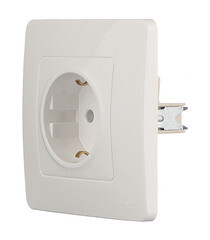 Розетка Systeme Electric Blanca встраиваемая белая со шторками (BLNRS001111) - фото 5