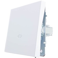 Переключатель Lezard Zima одноклавишный встраиваемый белый (704-0288-107QC)