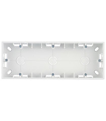 Коробка монтажная Simon 15 трехместная накладная алюминий (1590753-033) - фото 1