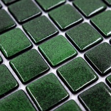 Мозаика Mozaikapazl Казань зеленая стеклянная 310х310х4 мм глянцевая