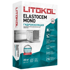 Гидроизоляция цементно-полимерная Litokol Elastocem Mono бесшовная 20 кг