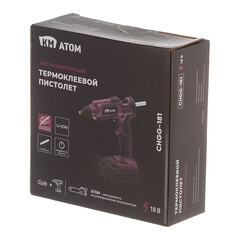 Пистолет клеевой аккумуляторный КМ АТОМ 18 В без АКБ и ЗУ (CHGG-181) - фото 3