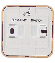 Выключатель Systeme Electric Blanca двухклавишный накладной ясень с подсветкой (BLNVA105115) - фото 5