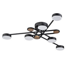 Люстра светодиодная потолочная Arte Lamp Taygeta 42 Вт 3000-6400КК 10 кв.м (A2455PL-6BK)