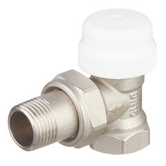 Клапан термостатический угловой Valtec 1/2 НР(ш) х 1/2 ВР(г) для радиатора (VT.031.N.04) - фото 1