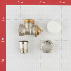 Клапан термостатический угловой Valtec 1/2 НР(ш) х 1/2 ВР(г) для радиатора (VT.031.N.04) - фото 2