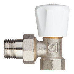 Клапан регулирующий угловой Valtec 1/2 НР(ш) х 1/2 ВР(г) для радиатора (VT.007.LN.04) - фото 5