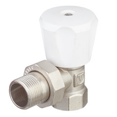 Клапан термостатический угловой Valtec 3/4 НР(ш) х 3/4 ВР(г) для радиатора (VT.007.LN.05) - фото 1