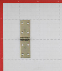 Петля 8023 карточная универсальная неразъемная 25х100 мм цинк желтый - фото 2