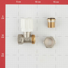 Клапан регулирующий 1/2 НР(ш) х 1/2 ВР(г) для радиатора (CARSVH12/02595/99019) - фото 4