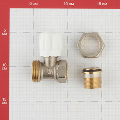 Клапан регулирующий 3/4 НР(ш) х 3/4 ВР(г) для радиатора (CARSVH34/2596/71899) - фото 2