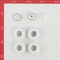 Набор присоединительный Global 1" х 1/2" для радиатора белый (011046) - фото 3