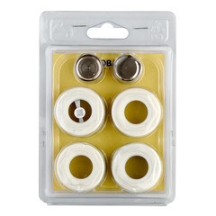 Набор присоединительный Global 1" х 1/2" для радиатора белый (011046) - фото 2