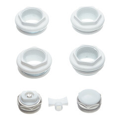 Изображение товара Набор присоединительный Global 1" х 3/4" для радиатора белый (011048)