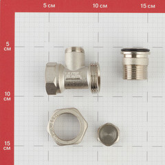 Клапан запорный Tiemme 3/4 НР(ш) х 3/4 ВР(г) для радиатора (3230014 / 3235N0505EC) - фото 2