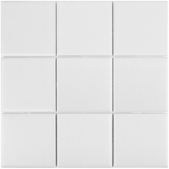 Мозаика Starmosaic Homework белая керамическая 300х300х6 мм матовая