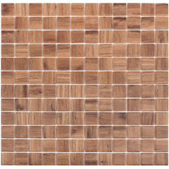 Мозаика Vidrepur Wood 4201 коричневая стеклянная 317х317х4 мм матовая