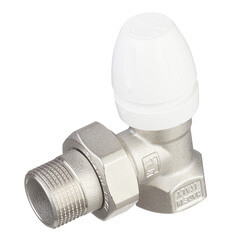 Клапан термостатический угловой Tiemme 3/4 НР(ш) х 3/4 ВР(г) для радиатора (3300022 / 3306N0505) - фото 1