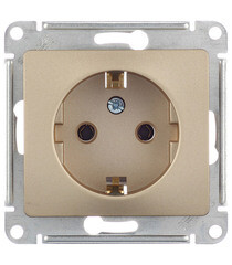 Изображение товара Розетка Systeme Electric Glossa встраиваемая титан (GSL000443)