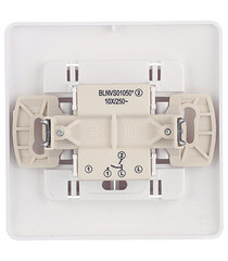 Выключатель Systeme Electric Blanca двухклавишный встраиваемый белый (BLNVS010501) - фото 2