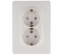 Розетка Systeme Electric Blanca встраиваемая белая со шторками (BLNRS001121) - фото 1