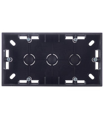 Изображение товара Коробка монтажная Simon 15 двухместная накладная графит (1590752-038)