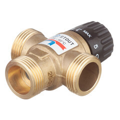 Клапан термостатический Stout подмешивающий 1 НР(ш) для отопления и ГВС 35-60 °С KVs 2,5 (SVM-0120-256025) - фото 6