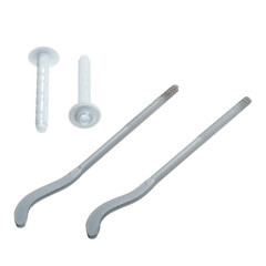 Изображение товара Кронштейн 7,2х170 мм для радиатора с дюбелями комплект серебристый (2 шт.) (RT06-02)