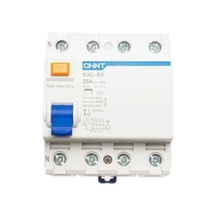 УЗО Chint NXL-63 АХ (R) 25А 3P+N тип AC 30 мА 6 кА (400236)