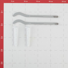 Кронштейн 7,2х170 мм для радиатора с дюбелями комплект серебристый (2 шт.) (RT06-02) - фото 2
