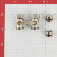 Узел нижнего подключения Valtec 1/2 НР(ш) х 3/4 EK для радиатора (VT.345K.N.E04) - фото 2