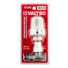 Клапан термостатический Valtec 1/2 НР(ш) х 1/2 ВР(г) для радиатора (VT.048.N.04) - фото 2