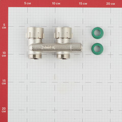 Узел нижнего подключения Simplex D2/50 3/4 ВР(г) х 3/4 НР(ш) ЕК для радиатора (F10078) - фото 3
