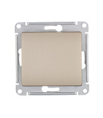 Переключатель Systeme Electric Glossa одноклавишный встраиваемый титан (GSL000461) - фото 1