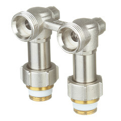 Узел нижнего подключения угловой Simplex ET2/50 3/4 ВР(г) х 3/4 НР(ш) ЕК для радиатора (F10086) - фото 3