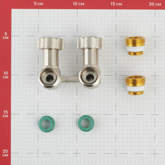 Узел нижнего подключения угловой Simplex ET2/50 3/4 ВР(г) х 3/4 НР(ш) ЕК для радиатора (F10086) - фото 2