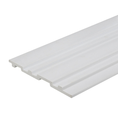 Панель декоративная из экополимера 3D 120х2700х9 мм Grace Rail East белая 0,32 кв.м