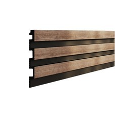 Панель декоративная из экополимера 3D 130х3000х15 мм Солид 4 UHD 01-130L дуб кантри/неро 0,39 кв.м