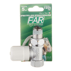 Клапан регулирующий Far 1/2 НР(ш) х 1/2 ВР(г) для радиатора (FV 1350 12) - фото 2