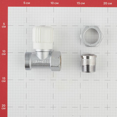 Клапан регулирующий Far 3/4 НР(ш) х 3/4 ВР(г) для радиатора (FV 1350 34) - фото 3