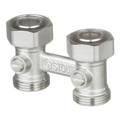 Изображение товара Узел нижнего подключения Stout 3/4 EK х 3/4 EK для радиатора для двухтрубных систем (SVH 0002 000020)