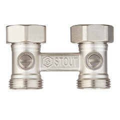 Узел нижнего подключения Stout 3/4 EK х 3/4 EK для радиатора для двухтрубных систем (SVH 0002 000020) - фото 4