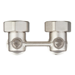 Узел нижнего подключения угловой Stout 3/4 EK х 3/4 EK для радиатора для двухтрубных систем (SVH 0004 000020) - фото 2