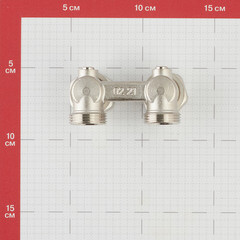 Узел нижнего подключения угловой Stout 3/4 EK х 3/4 EK для радиатора для двухтрубных систем (SVH 0004 000020) - фото 3
