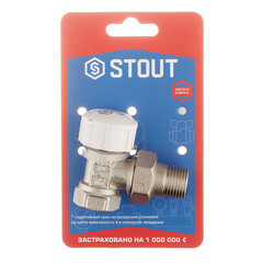 Клапан термостатический угловой Stout 1/2 НР(ш) х 1/2 ВР(г) для радиатора (SVT-0002-000015) - фото 3
