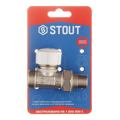 Клапан термостатический Stout 1/2 ВР(г) х 3/4 НР(ш) для радиатора под евроконус (SVT-0001-100015) - фото 2