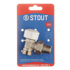 Клапан термостатический угловой Stout 1/2 ВР(г) х 3/4 НР(ш) для радиатора под евроконус (SVT-0002-100015) - фото 3