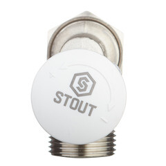 Клапан термостатический угловой Stout 1/2 ВР(г) х 3/4 НР(ш) ЕК для радиатора (SVT-0005-100015) - фото 4