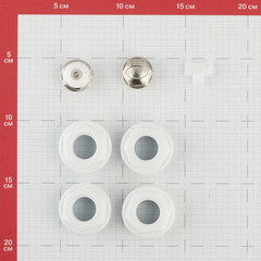 Набор присоединительный универсальный Rifar 1 НР х 1/2 ВР для радиатора белый (R.Ad.G12) - фото 3